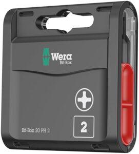 Wera Bit-Box 20 H PH2 Extra Hard bits for drill/drivers
