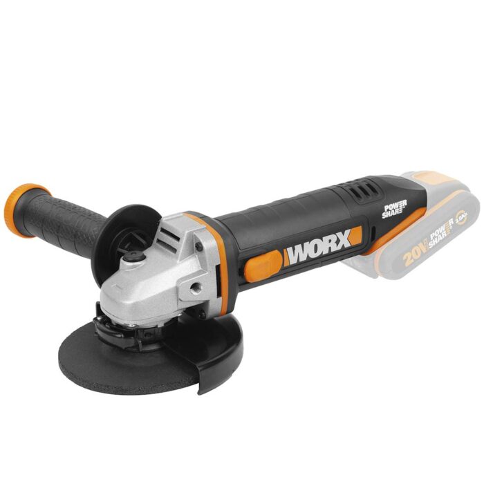 WORX WX803.9 18V (20V Max) Cordless 125mm Angle Grinder - (Tool only - Battery & Charger Sold Separately) WORX WX803.9 18V (20V Max) Cordless 125mm Angle Grinder - (Tool only - Battery & Charger Sold Separately)