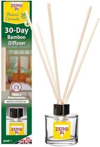 Zero In 30-Day Bamboo Diffuser - Natural Citronella Mosquito Repellent