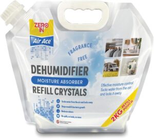 Zero In Air Ace Damp Free Moisture Absorber – Compact Dehumidifier to Help Prevent Damp