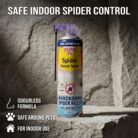 Zero In Spider Freeze Spray 500ml – Instant Knockdown Spider Killer – 100% Poison-Free – Dual-Action Nozzle – Safe for Use Around Children & Pets – Indoor Spider Catcher...