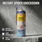 Zero In Spider Freeze Spray 500ml – Instant Knockdown Spider Killer – 100% Poison-Free – Dual-Action Nozzle – Safe for Use Around Children & Pets – Indoor Spider Catcher...